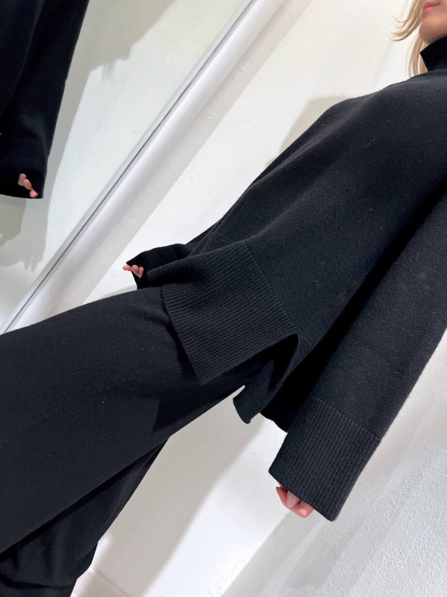 Shop Online Pantalone in maglia ampio nero Vicolo