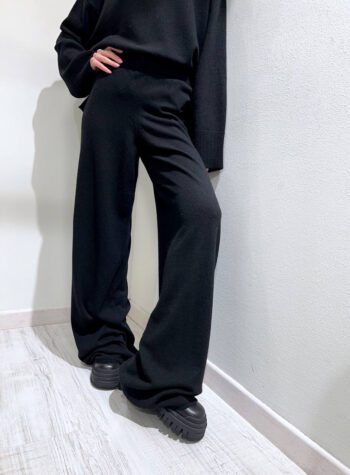 Shop Online Pantalone in maglia ampio nero Vicolo