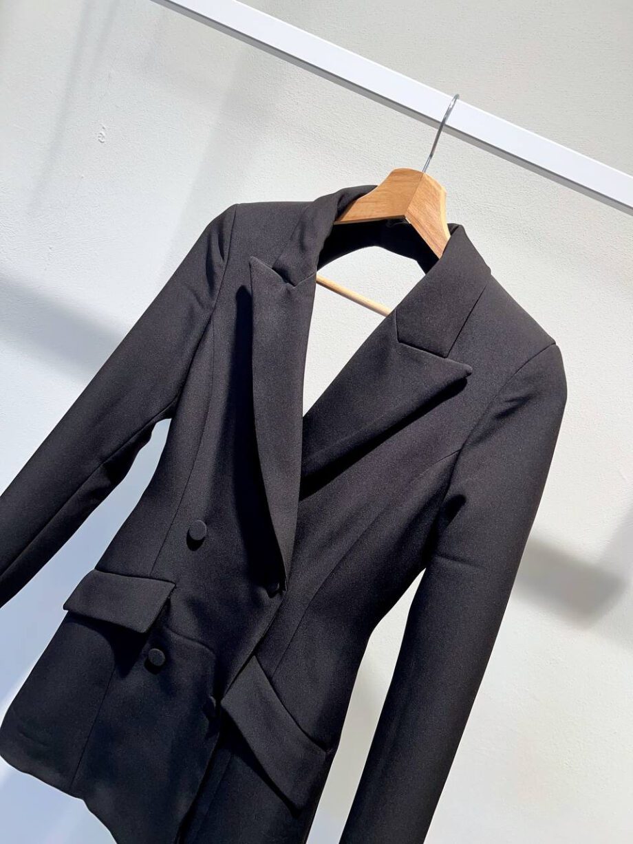 Shop Online Vestito blazer nero schiena scoperta Vicolo