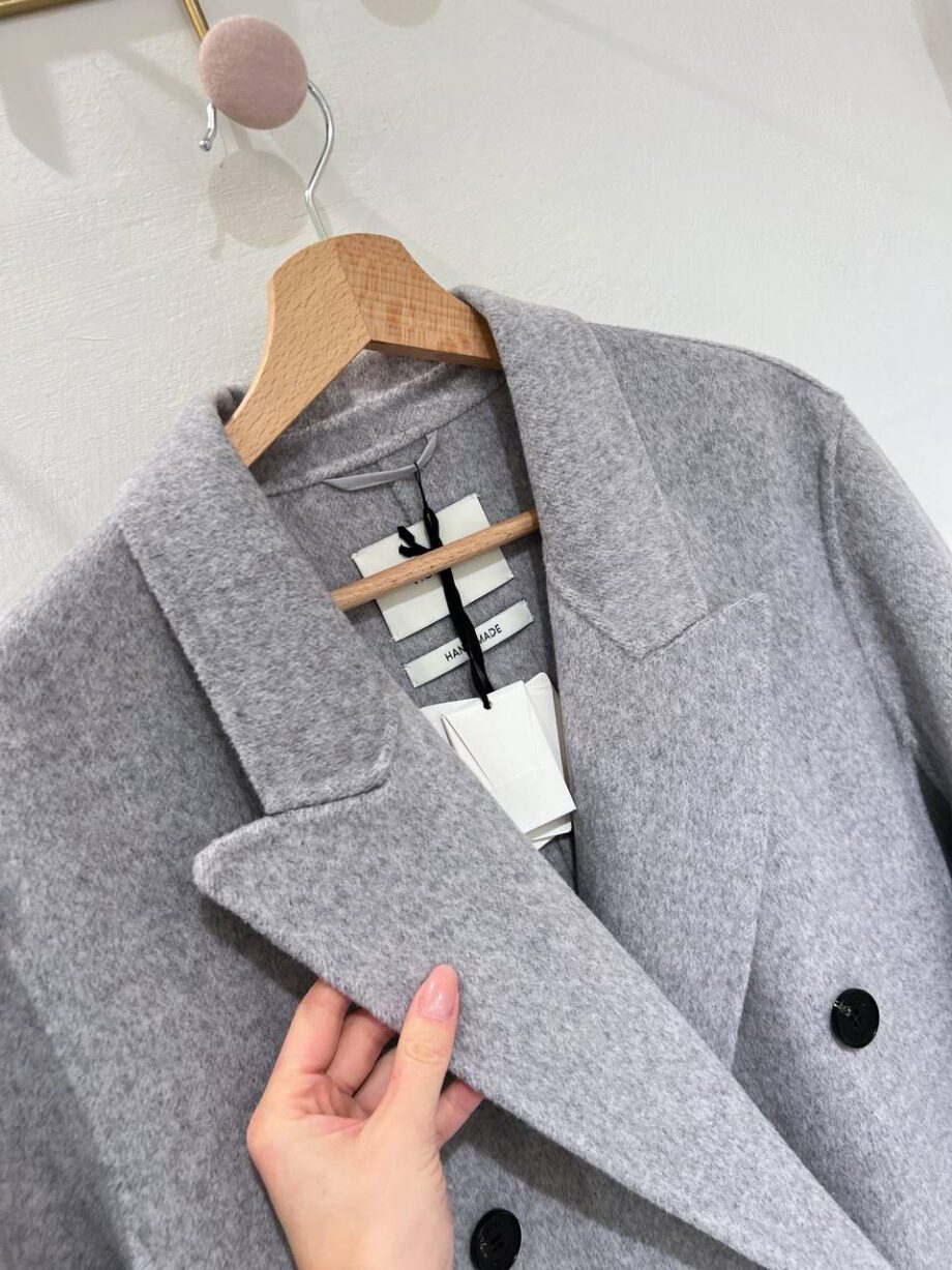 Shop Online Cappotto lungo doppiopetto grigio Vicolo