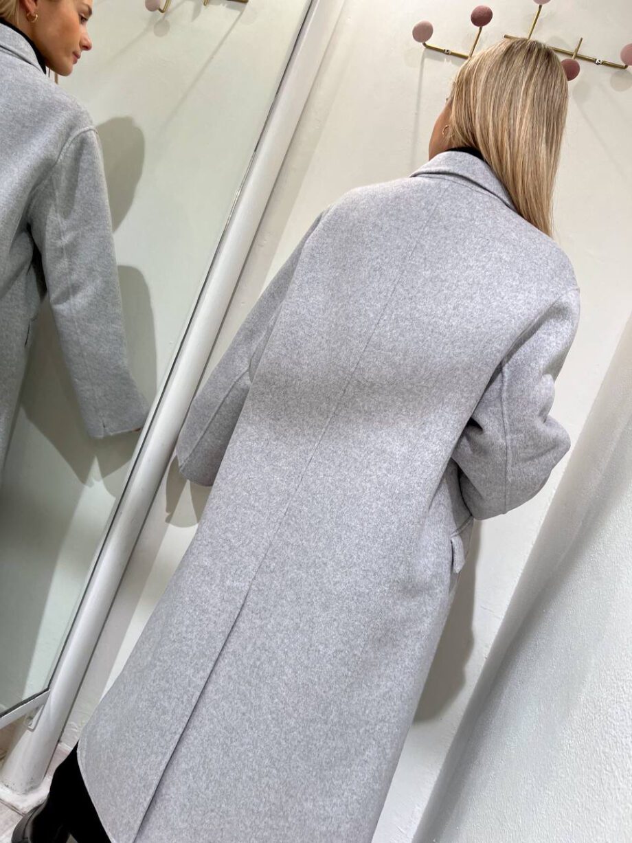 Shop Online Cappotto lungo doppiopetto grigio Vicolo