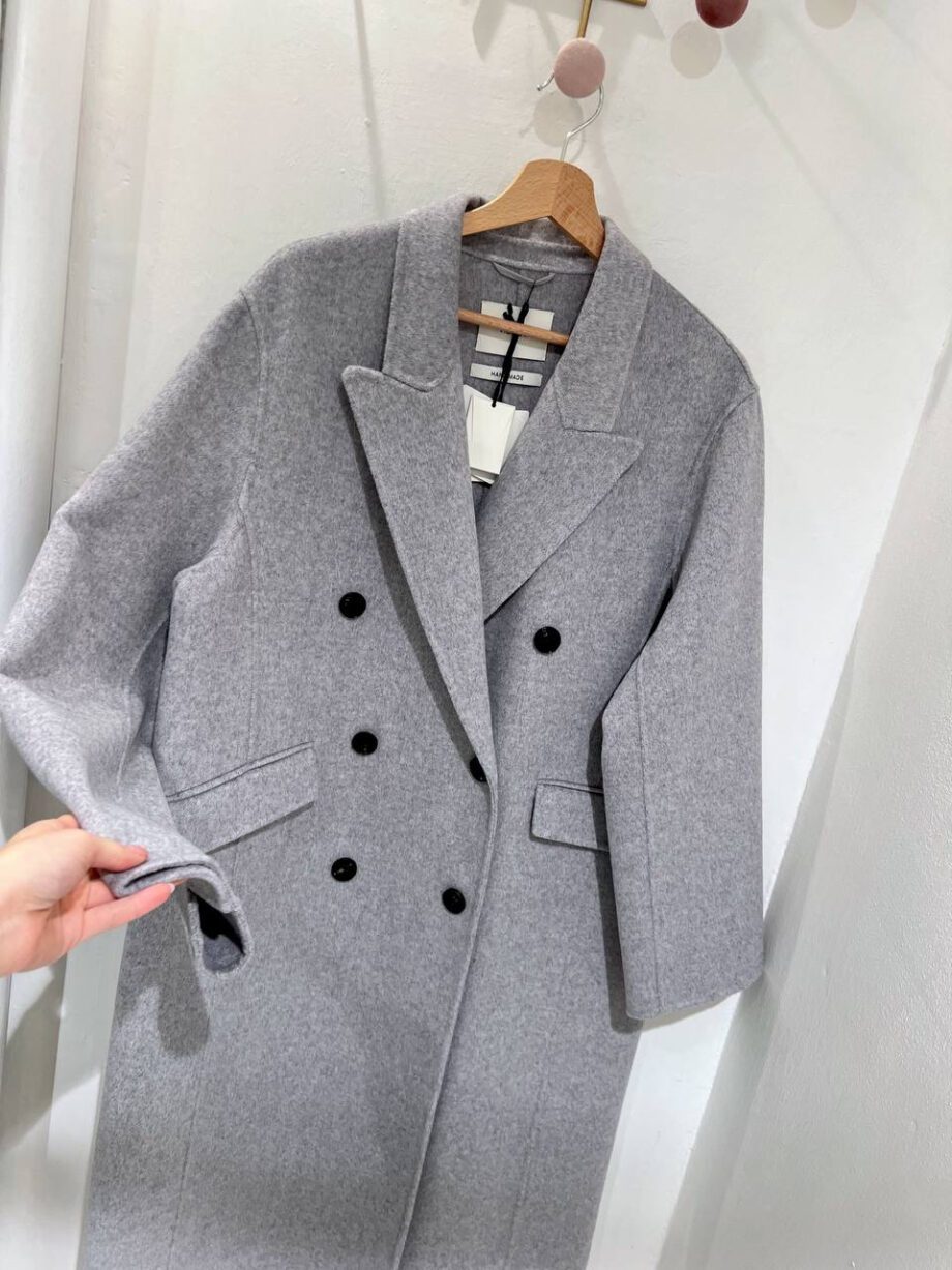 Shop Online Cappotto lungo doppiopetto grigio Vicolo