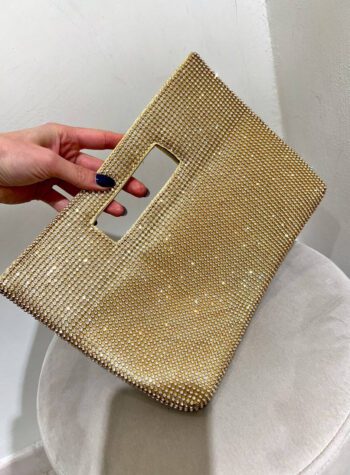 Shop Online Pochette busta strass oro