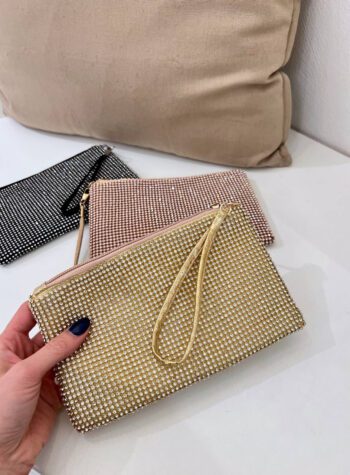 Shop Online Pochette mini strass oro