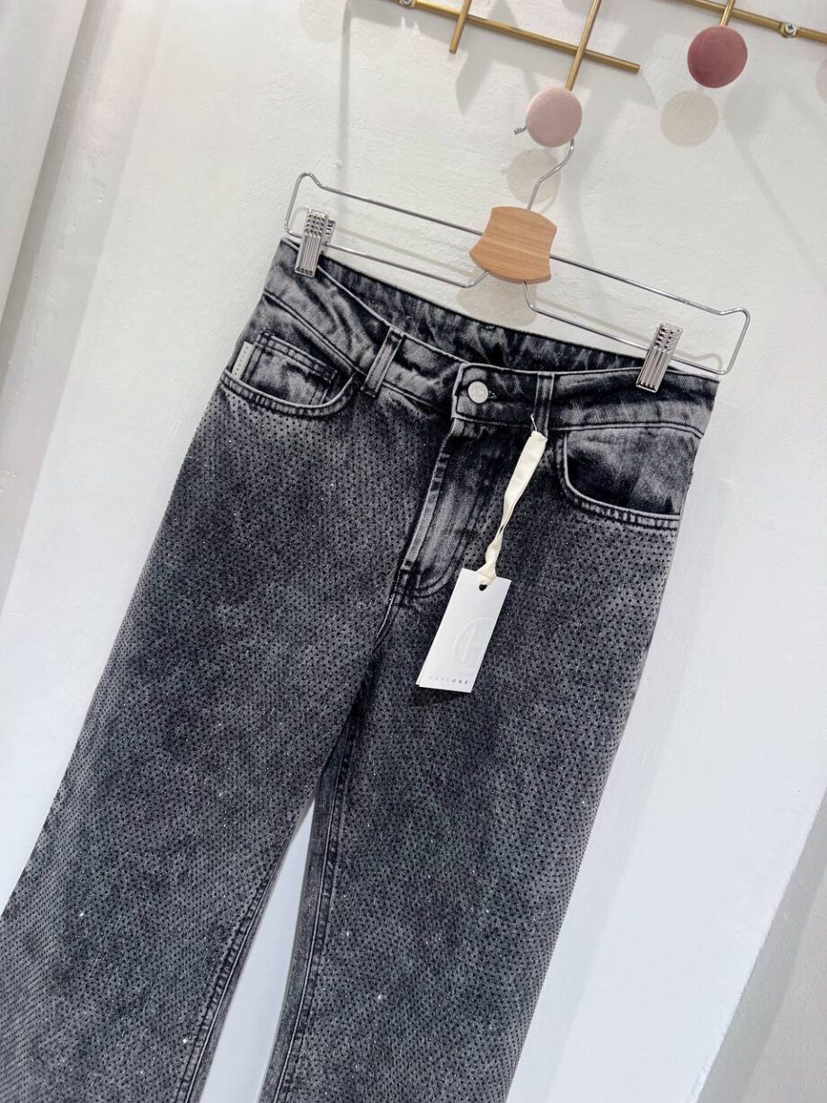 Shop Online Jeans Tokyo grigio con strass HaveOne