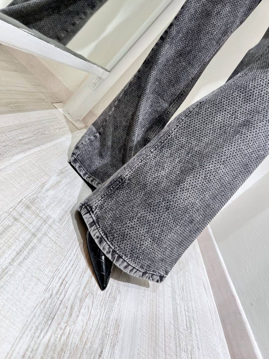 Shop Online Jeans Tokyo grigio con strass HaveOne
