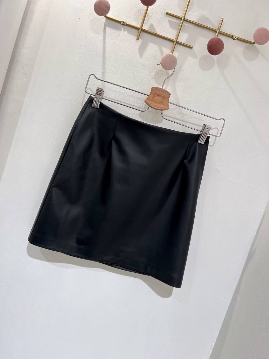 Shop Online Minigonna nera in ecopelle HaveOne