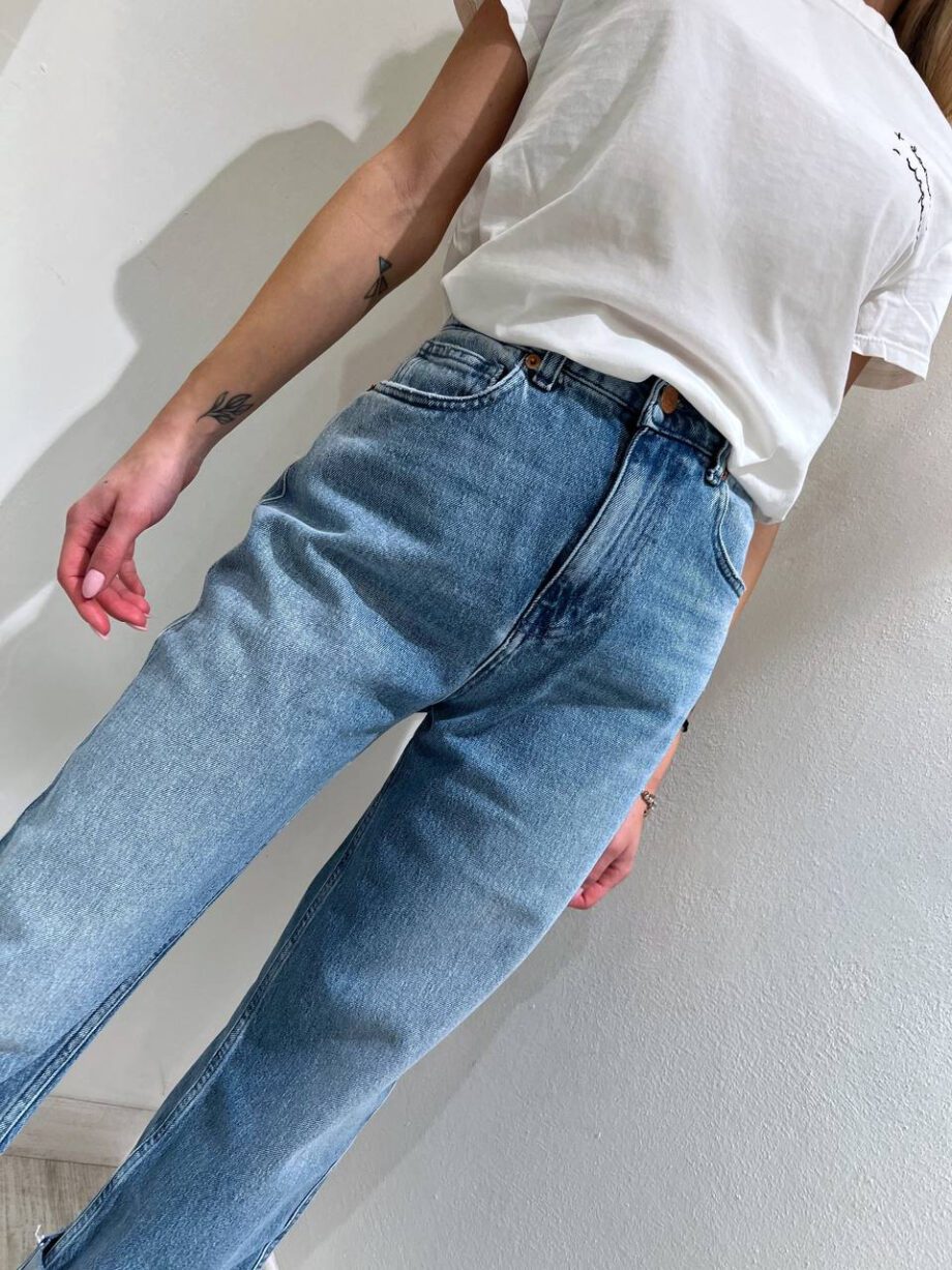 Shop Online Jeans Kate chiaro con rovescia Vicolo