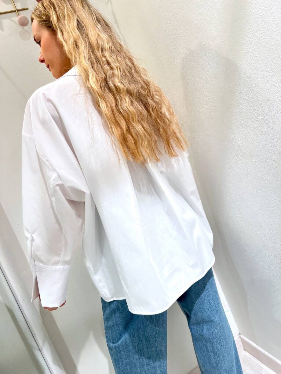 Shop Online Camicia oversize bianca Vicolo