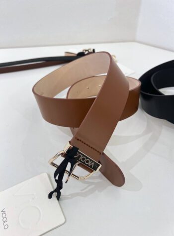 Shop Online Cintura alta nera fibbia logo Vicolo