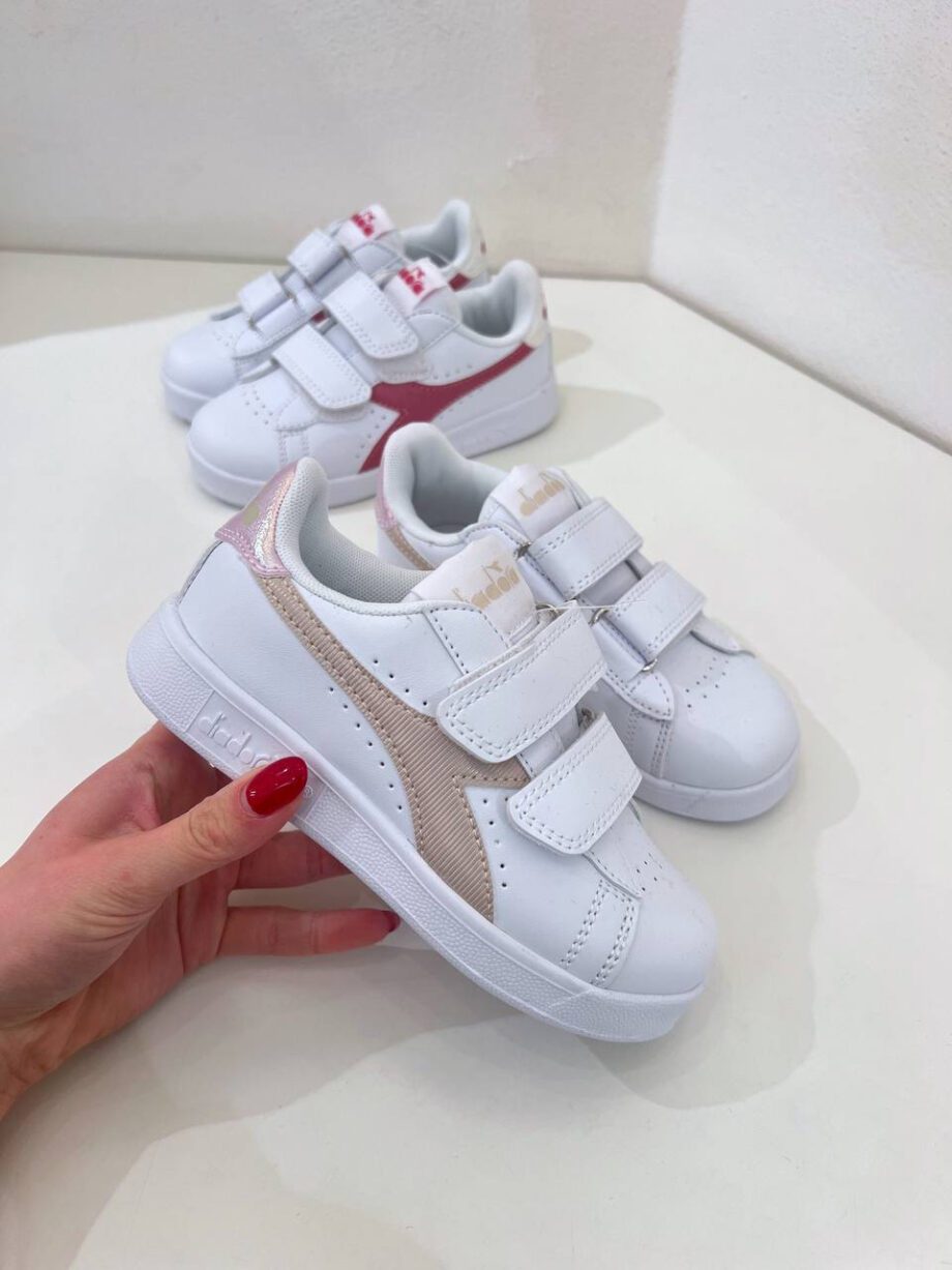 Shop Online Sneakers game p ps bianche e rosa Diadora