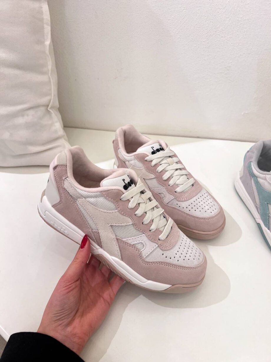 Shop Online Sneakers Winner rosa e tortora Diadora