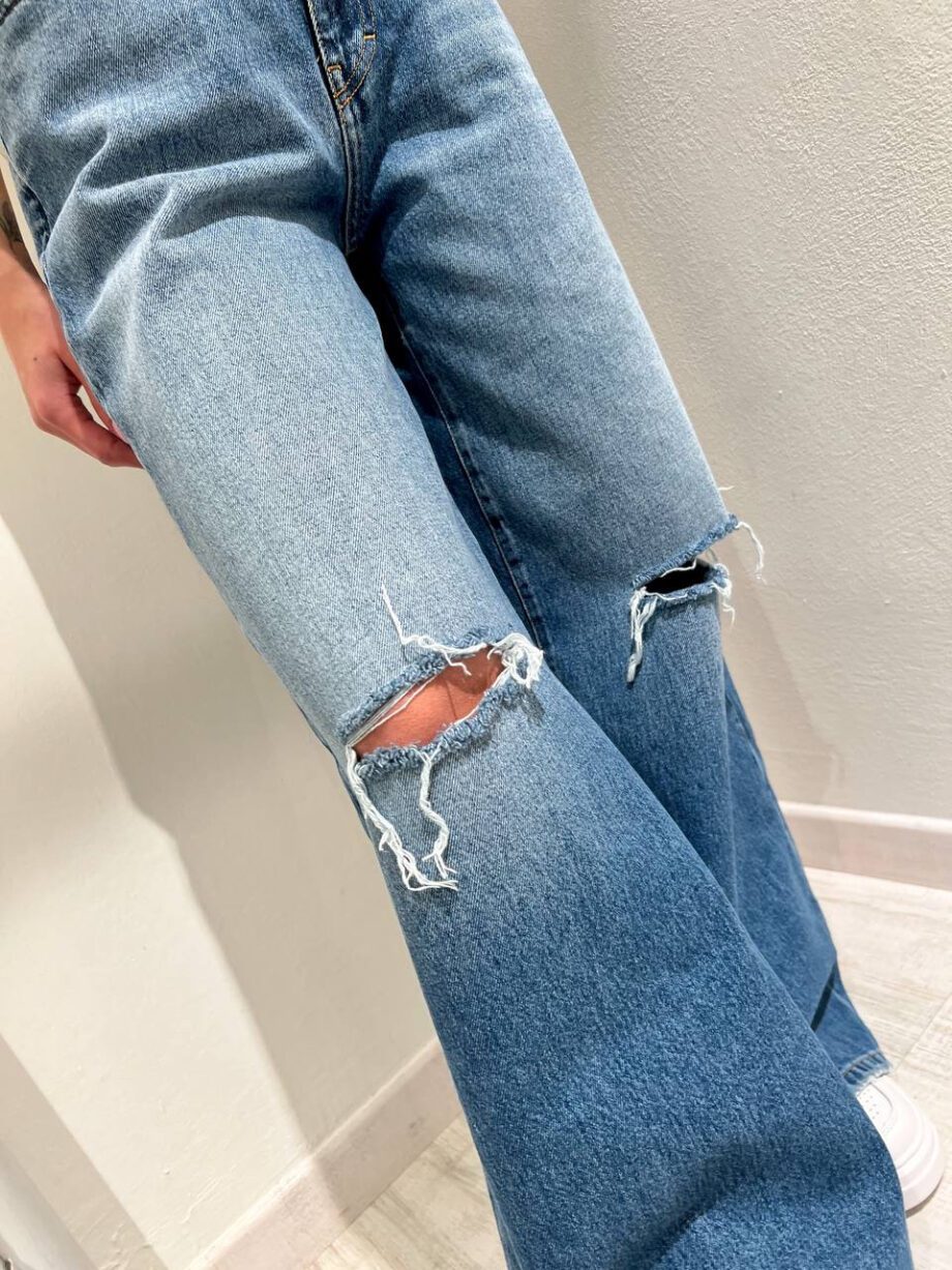 Shop Online Jeans Lily palazzo con rotture Vicolo