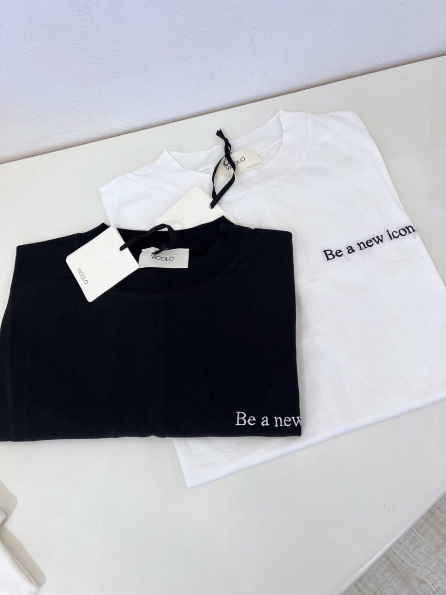 Shop Online T-shirt bianca ricamo “ti ci devo portare” Vicolo