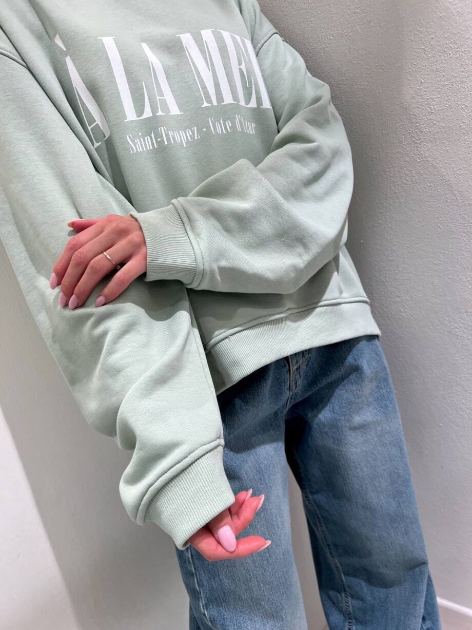 Shop Online Felpa oversize menta À la mer Vicolo