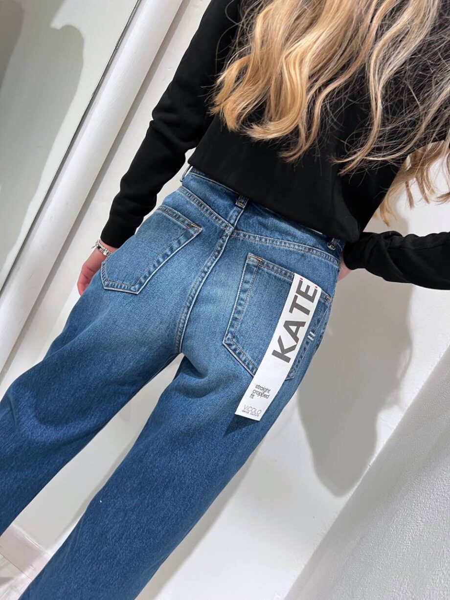 Shop Online Jeans Kate scuro con rovescia Vicolo