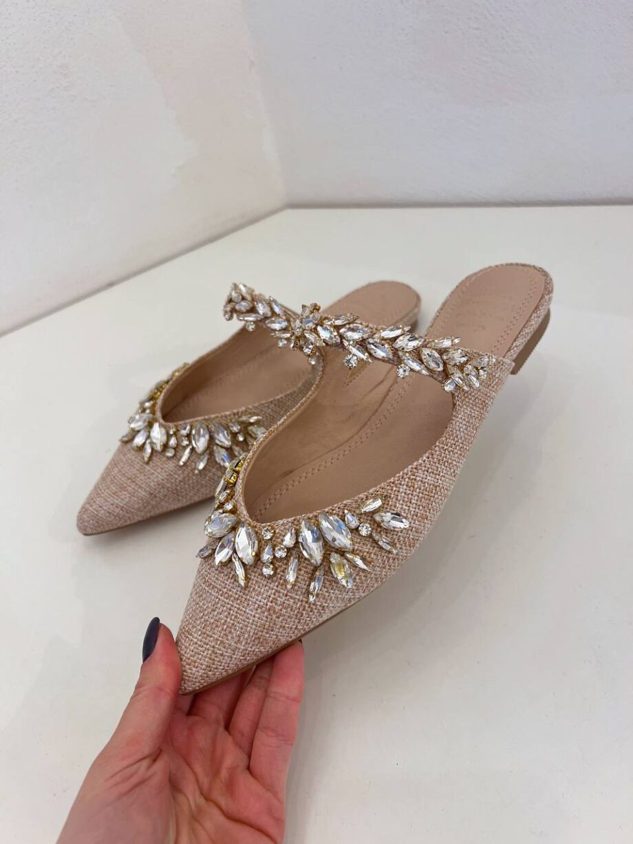 Shop Online Ballerina Chiara in rafia e pietre Twentyfourhaitch