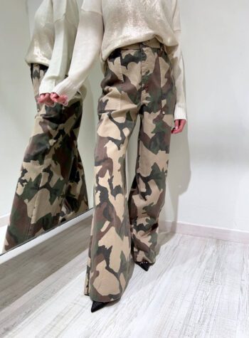 Shop Online Pantalone palazzo camouflage HaveOne