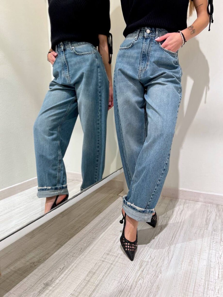 Shop Online Jeans chiaro baggy con rovescia Vicolo