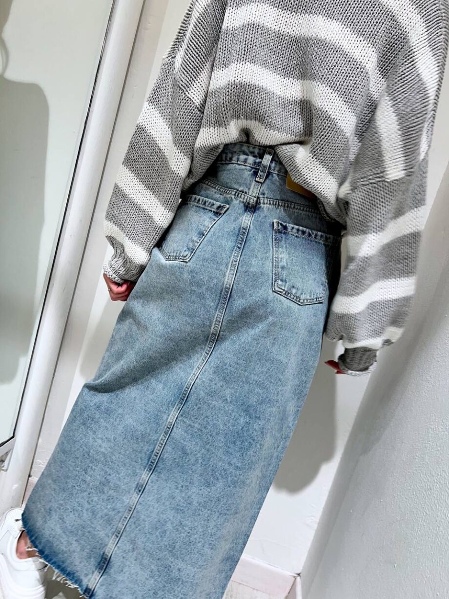 Shop Online Gonna Ginza in denim chiaro HaveOne