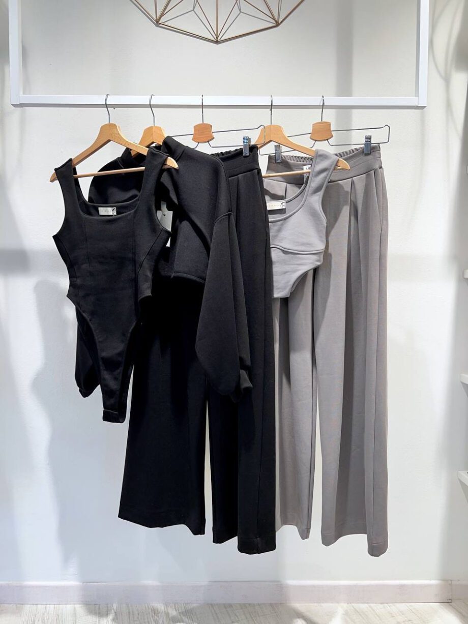 Shop Online Pantalone tuta ampio grigio tortora HaveOne