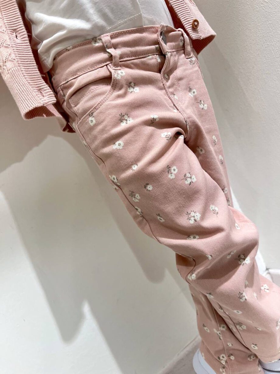 Shop Online Jeans dritto rosa con fiori Name it