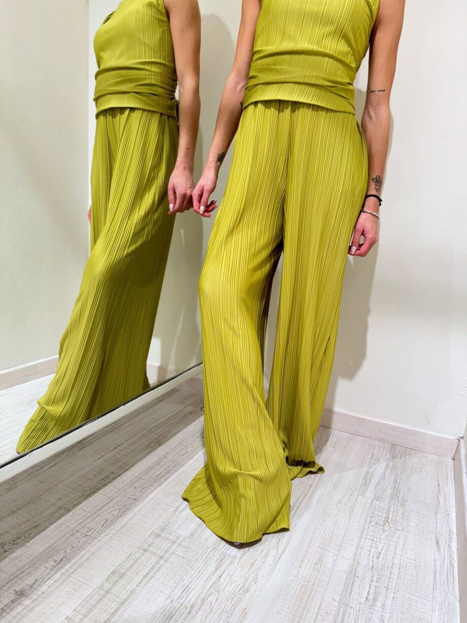 Shop Online Pantalone morbido rigato pistacchio Don't @ me