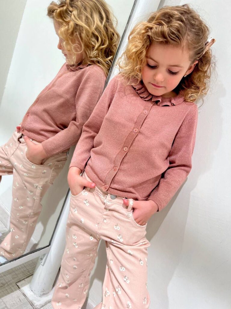 Cardigan rosa antico con lurex Name it Shop Online Cardigan rosa antico con lurex Name it