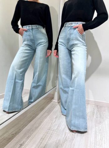 Shop Online Jeans Lexie chiaro palazzo Vicolo