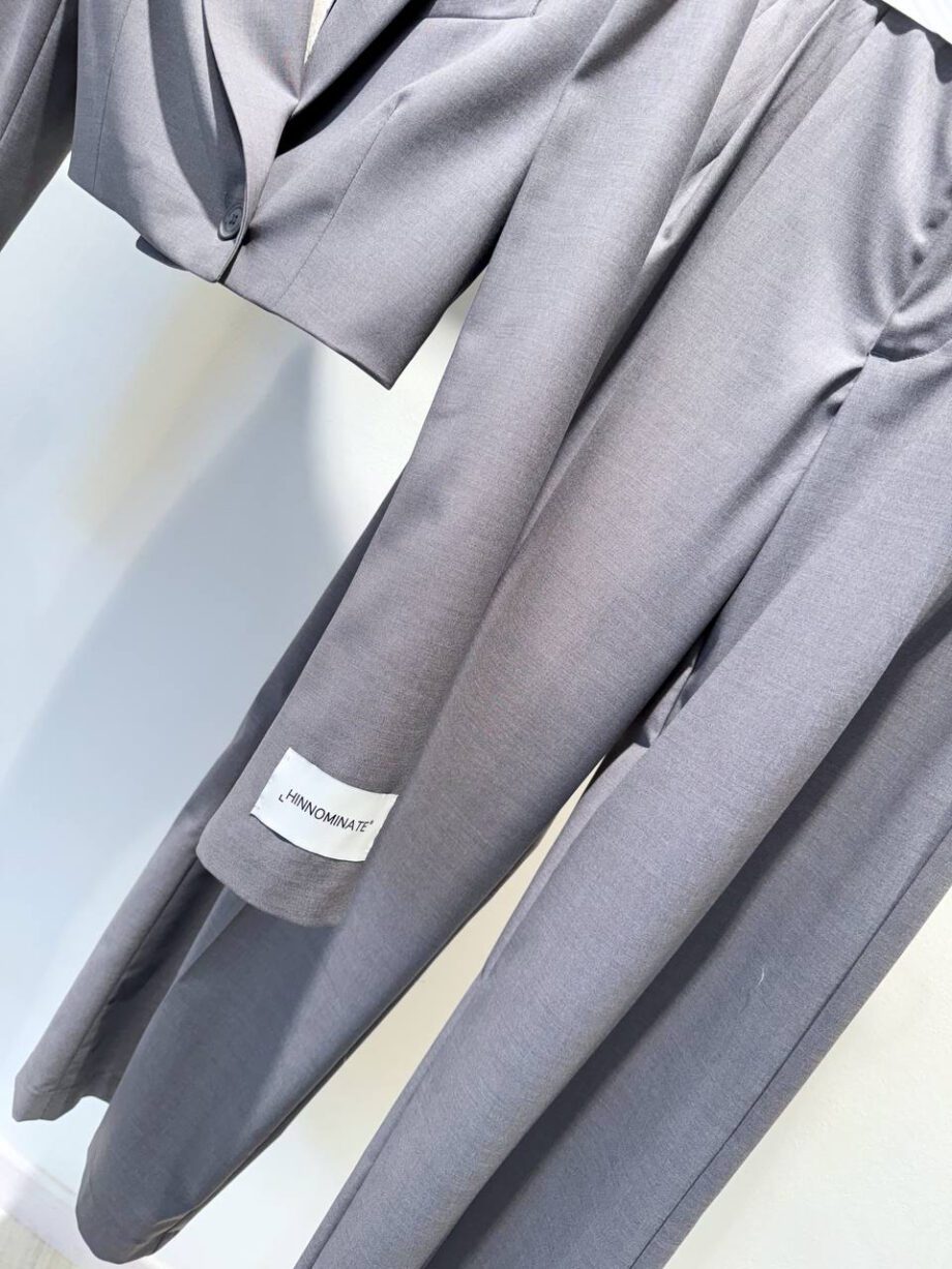 Shop Online Pantalone palazzo grigio fascia vita Hinnominate