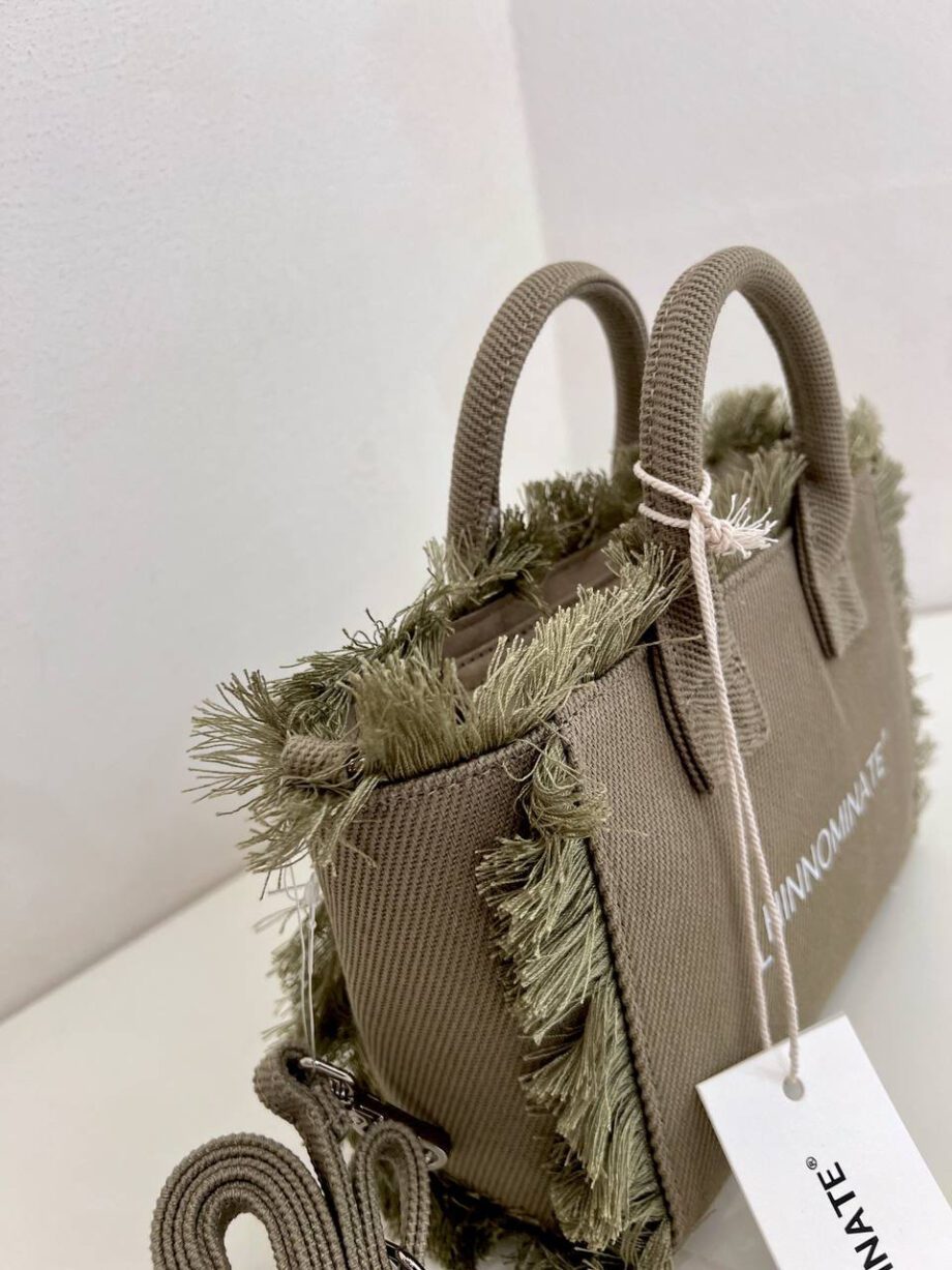 Shop Online Borsa mini shopper verde militare Hinnominate