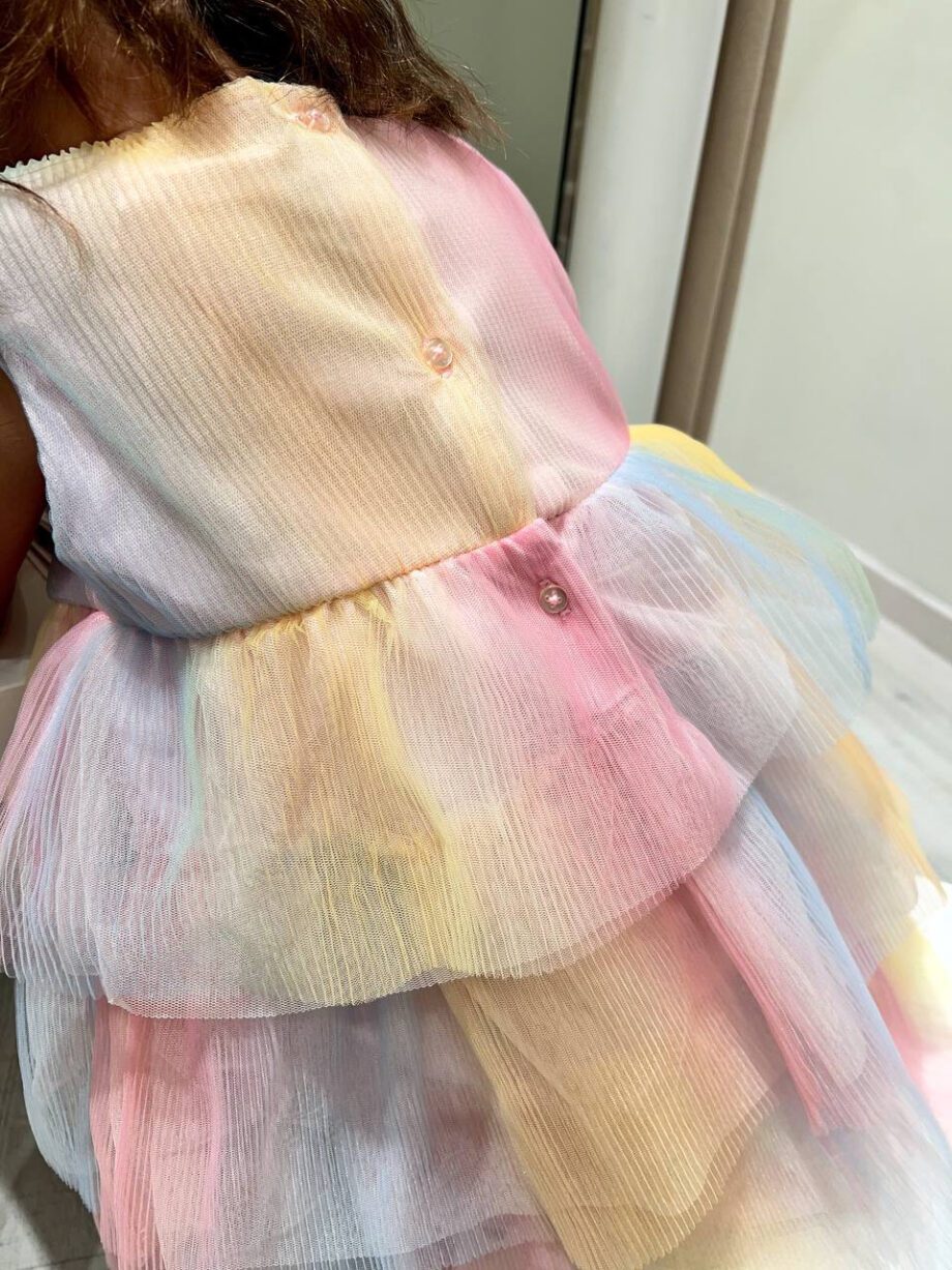 Shop Online Vestito arcobaleno in tulle con gale Name It