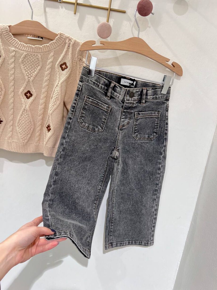 Shop Online Jeans dritto grigio sfumato Lil' Atelier
