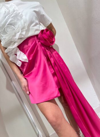 Shop Online Minigonna in raso Arsita fucsia Odì Odì