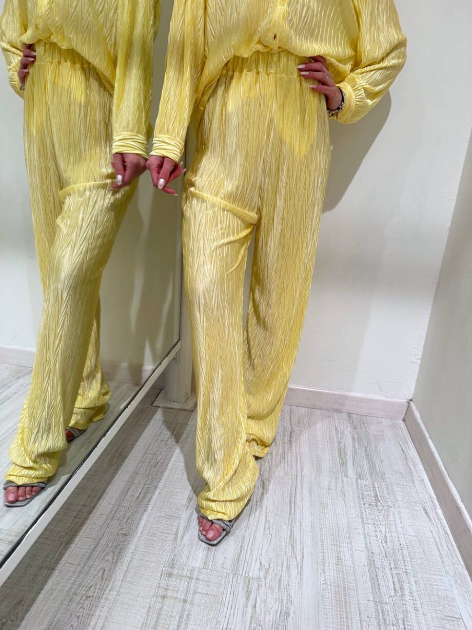 Shop Online Pantalone Portofino morbido giallo limone Odì Odì