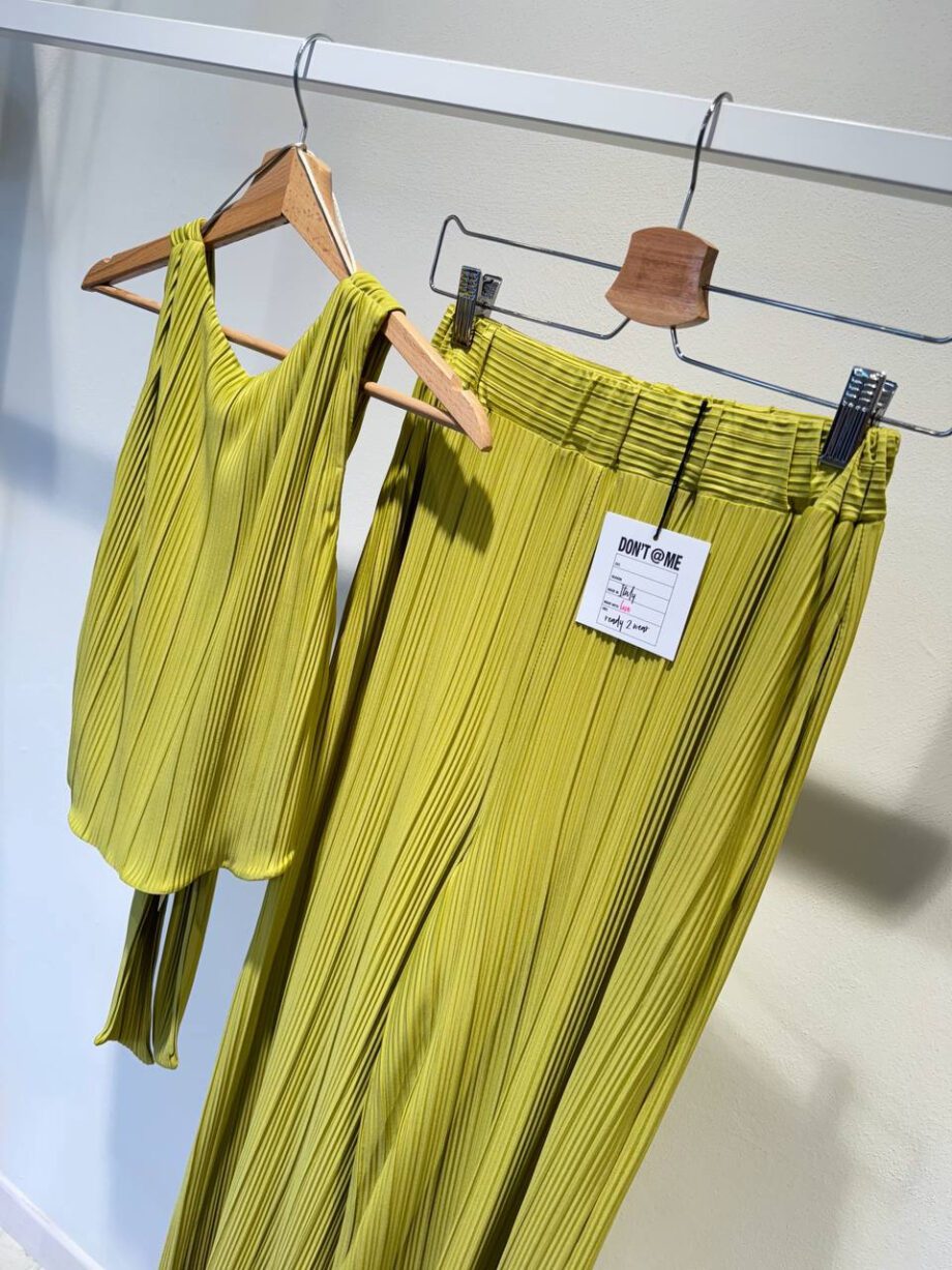 Shop Online Pantalone morbido rigato pistacchio Don't @ me