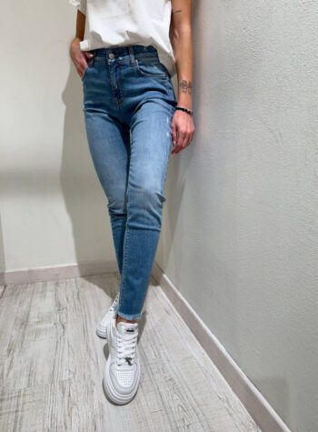 Shop Online Jeans Margot chiaro skinny con rotture Vicolo
