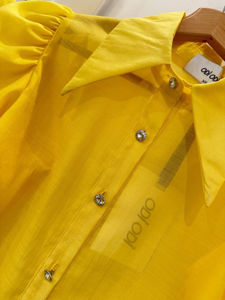 Shop Online Camicia Comano gialla maniche sbuffo Odì Odì
