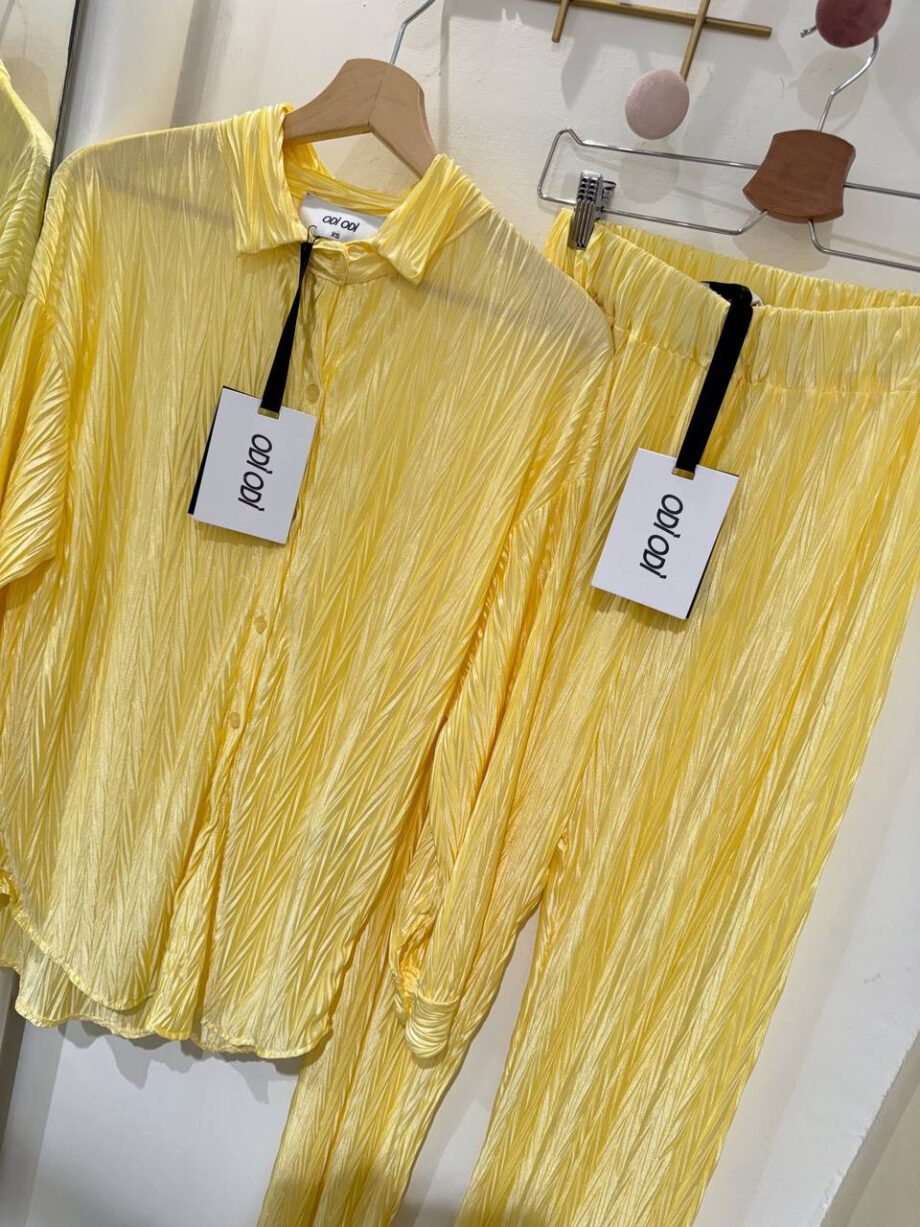 Shop Online Pantalone Portofino morbido giallo limone Odì Odì