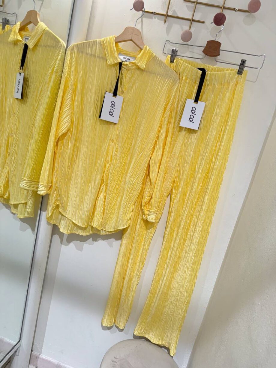 Shop Online Pantalone Portofino morbido giallo limone Odì Odì