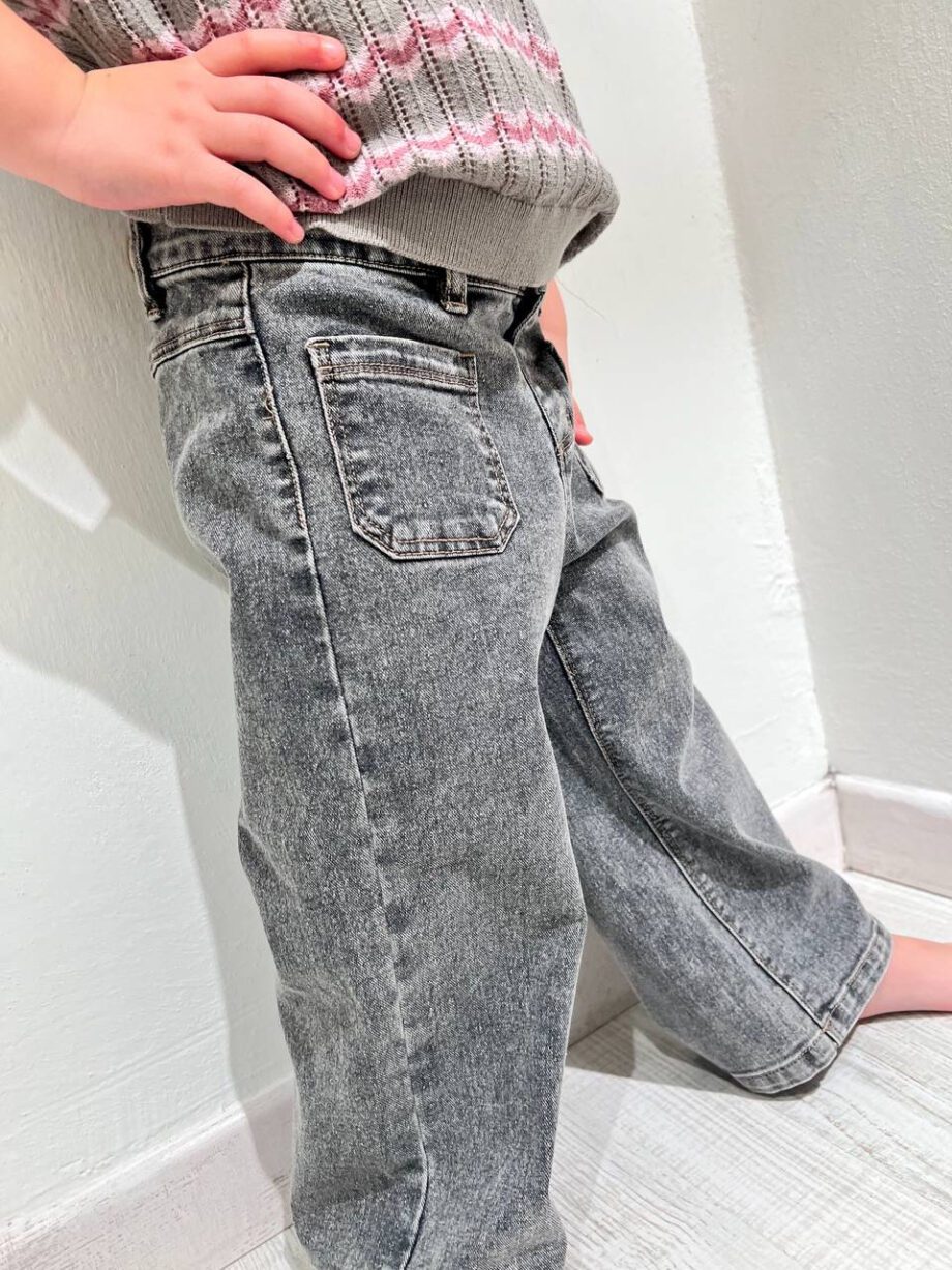 Shop Online Jeans dritto grigio sfumato Lil' Atelier