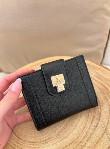 Shop Online Portafoglio mini nero Titania con lucchetto V73