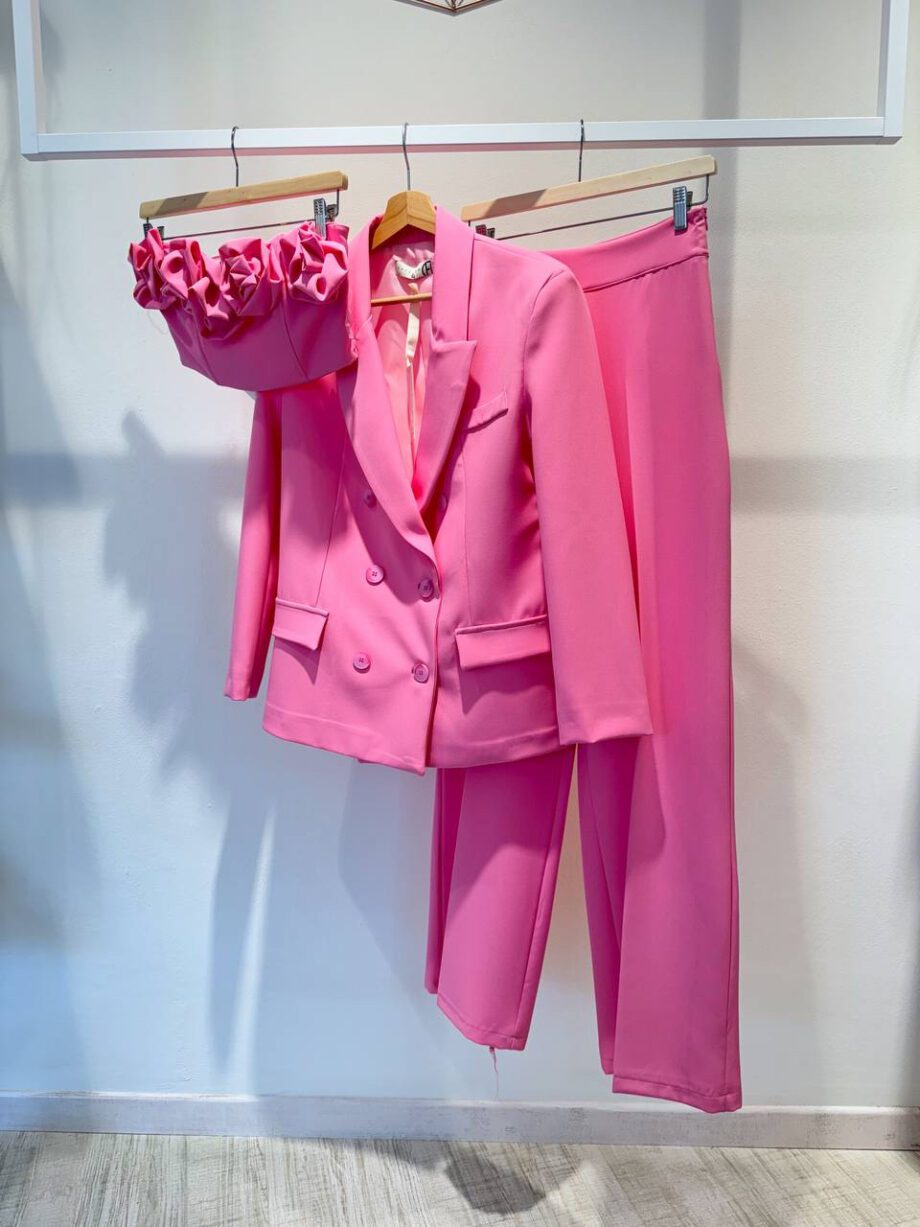 Shop Online Pantalone palazzo rosa bubble HaveOne