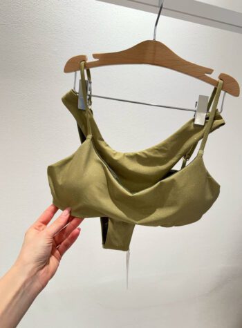Shop Online Top Dora glitter pistacchio