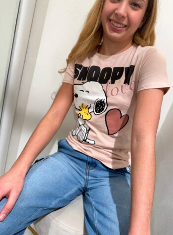 Shop Online T-shirt rosa stampa snoopy Name It