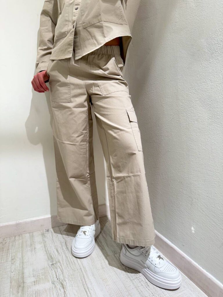 Pantalone palazzo sabbia con tasche Name It Shop Online Pantalone palazzo sabbia con tasche Name It