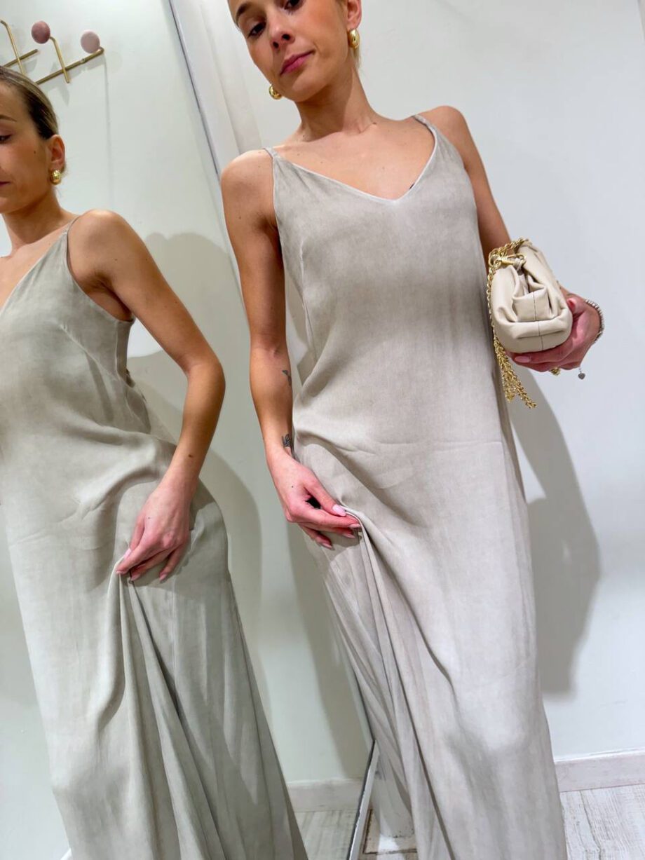 Shop Online Vestito lungo sabbia effetto marmo Souvenir