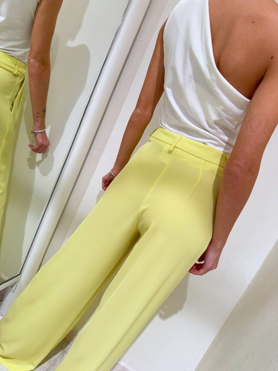 Shop Online Pantalone palazzo lime Kontatto