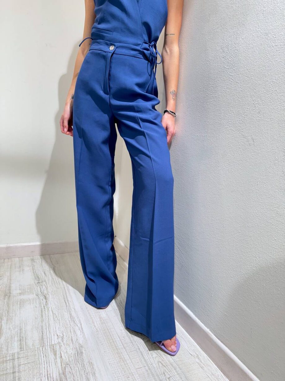 Shop Online Pantalone palazzo basic avio Vicolo