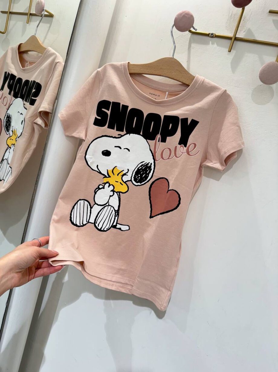 Shop Online T-shirt rosa stampa snoopy Name It